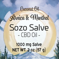 2 oz CBD Salve (Arnica & Menthol, Coconut)