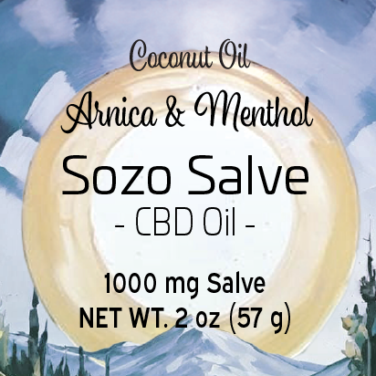 2 oz CBD Salve (Arnica & Menthol, Coconut)