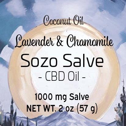 2 oz CBD Salve (Lavender & Chamomile, Coconut)