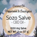2 oz CBD Salve (Peppermint & Eucalyptus, Coconut)