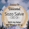 2 oz CBD Salve (Unscented, Coconut)
