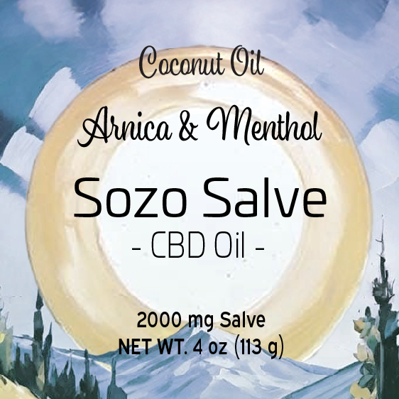 4 oz CBD Salve (Arnica & Menthol, Coconut)