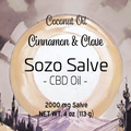 4 oz CBD Salve (Cinnamon & Clove, Coconut)