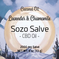 4 oz CBD Salve (Lavender & Chamomile, Coconut)