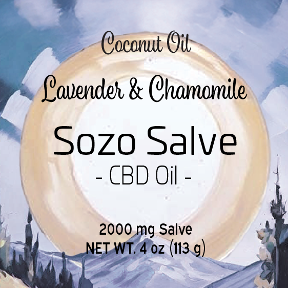 4 oz CBD Salve (Lavender & Chamomile, Coconut)