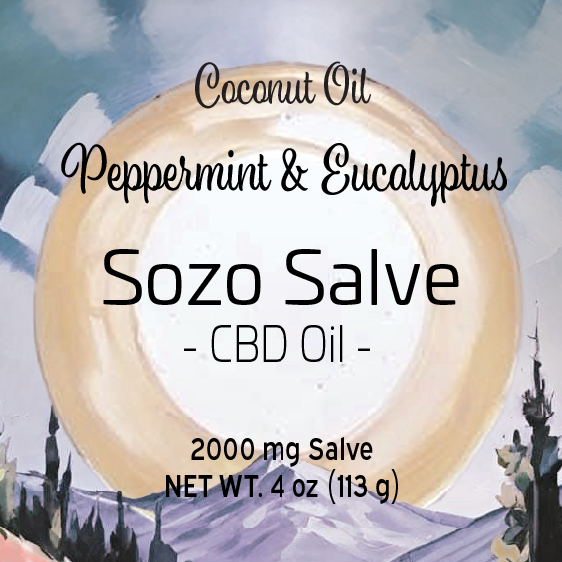 4 oz CBD Salve (Peppermint & Eucalyptus, Coconut)