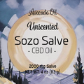 4 oz CBD Salve (Unscented, Avocado)