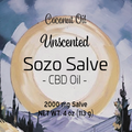 4 oz CBD Salve (Unscented, Coconut)