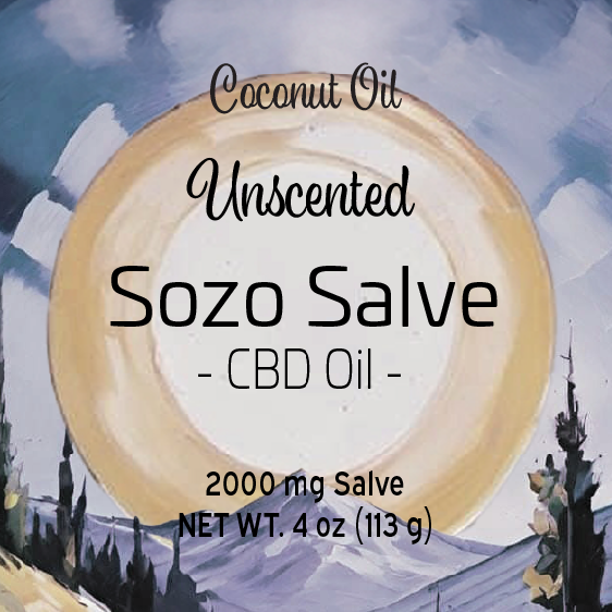 4 oz CBD Salve (Unscented, Coconut)